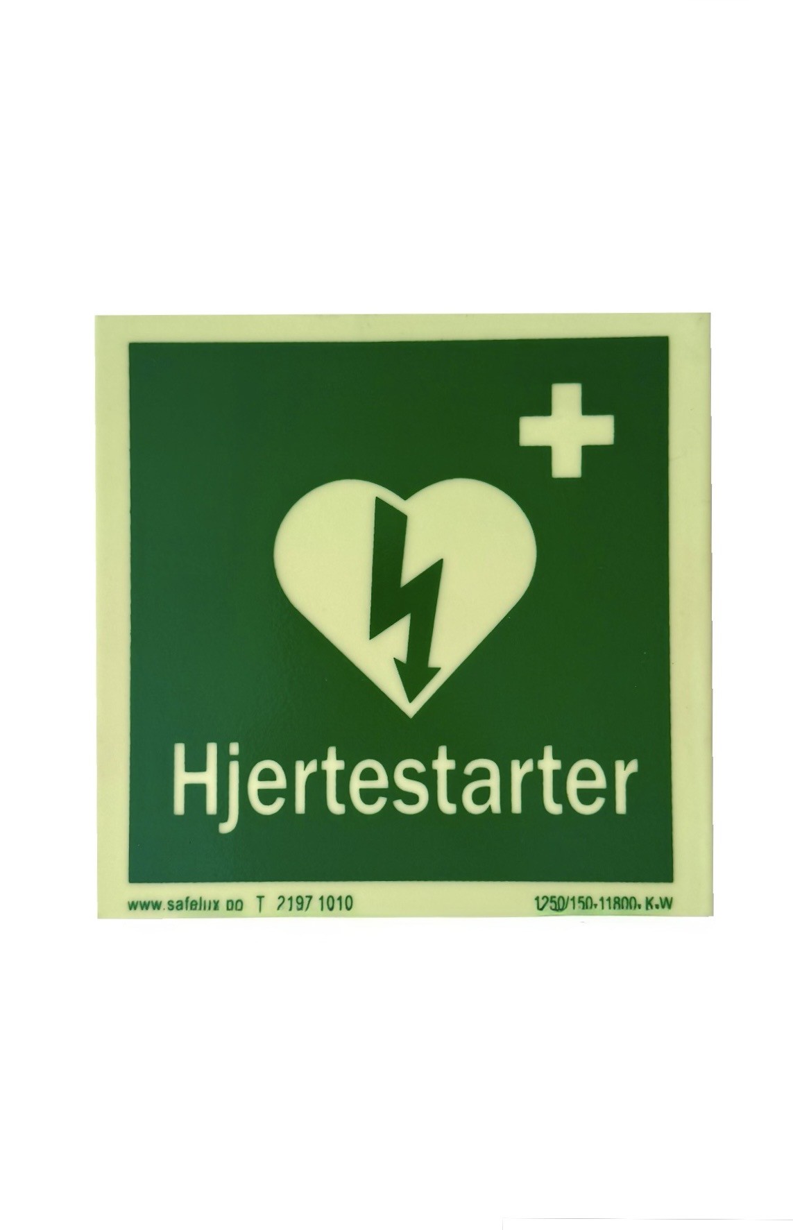 Skilt Hjertestarter